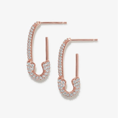 Safety Pin Studs Earrings For Women