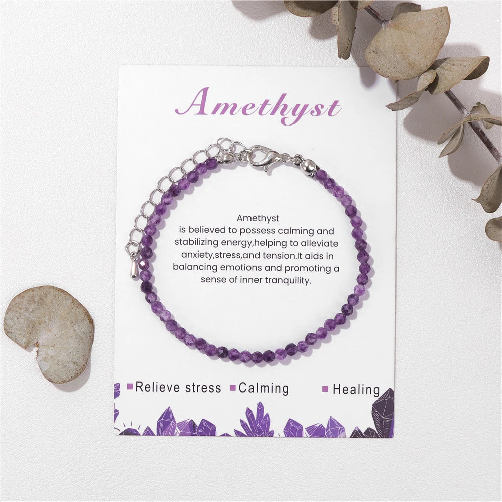 natural stone amethysts beads bracelets