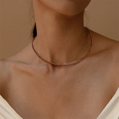 Natural Stones Stress Relief Anxiety Stres Necklace
