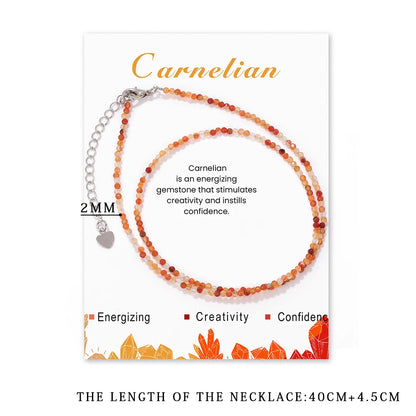 Natural Stones Stress Relief Anxiety Stres Necklace