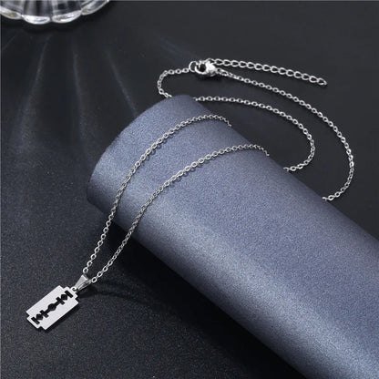 Safety Blade Razor Necklace