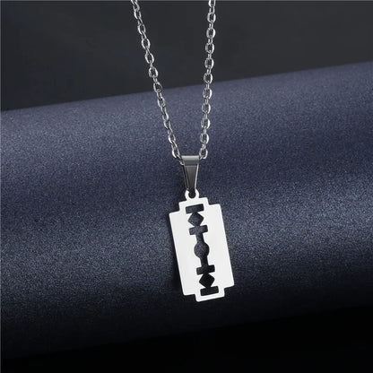 Safety Blade Razor Necklace